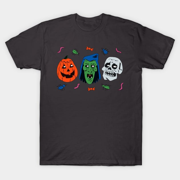 Halloween III: Season of the Witch Silver Shamrock Masks T-Shirt by BryanWestArt